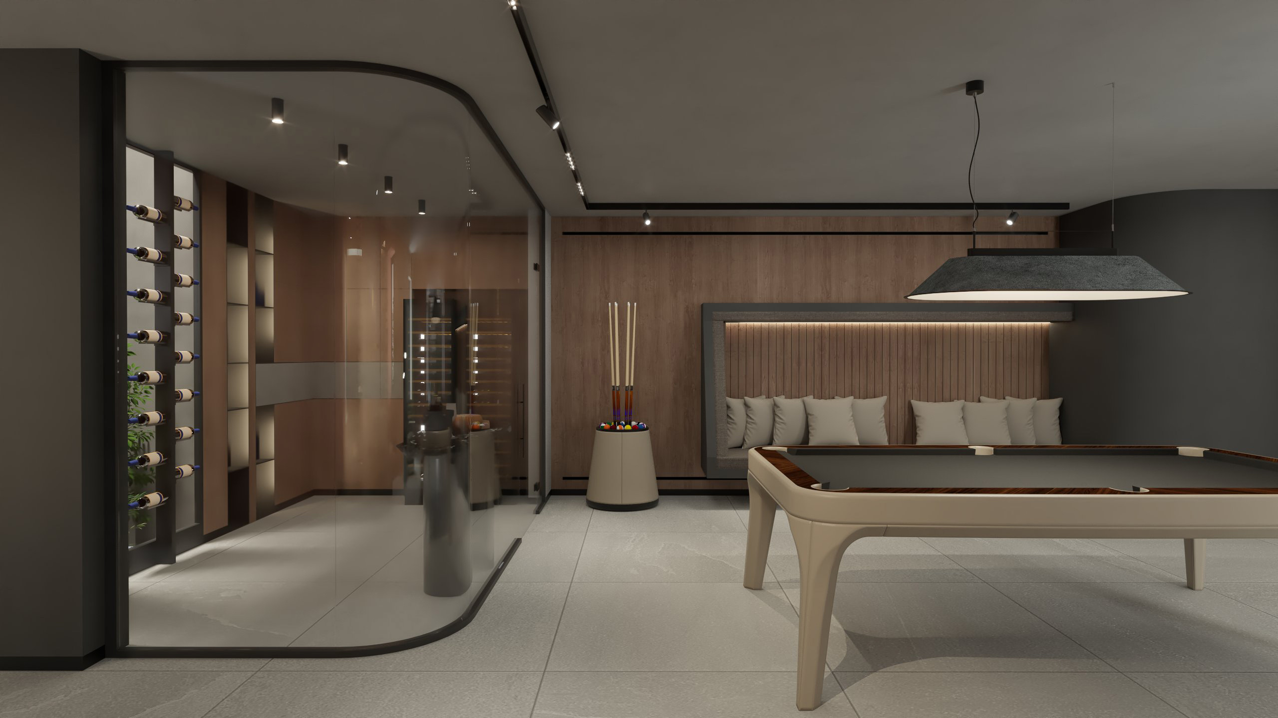 Man Cave Interior Design by KaputDesign