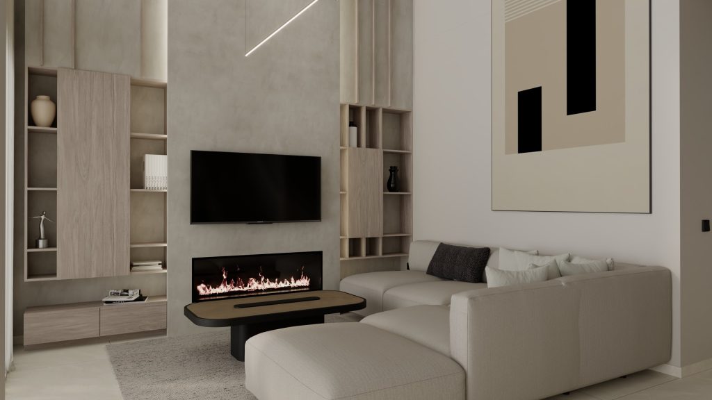 Modern House Interior Design in Ilioupoli SKG